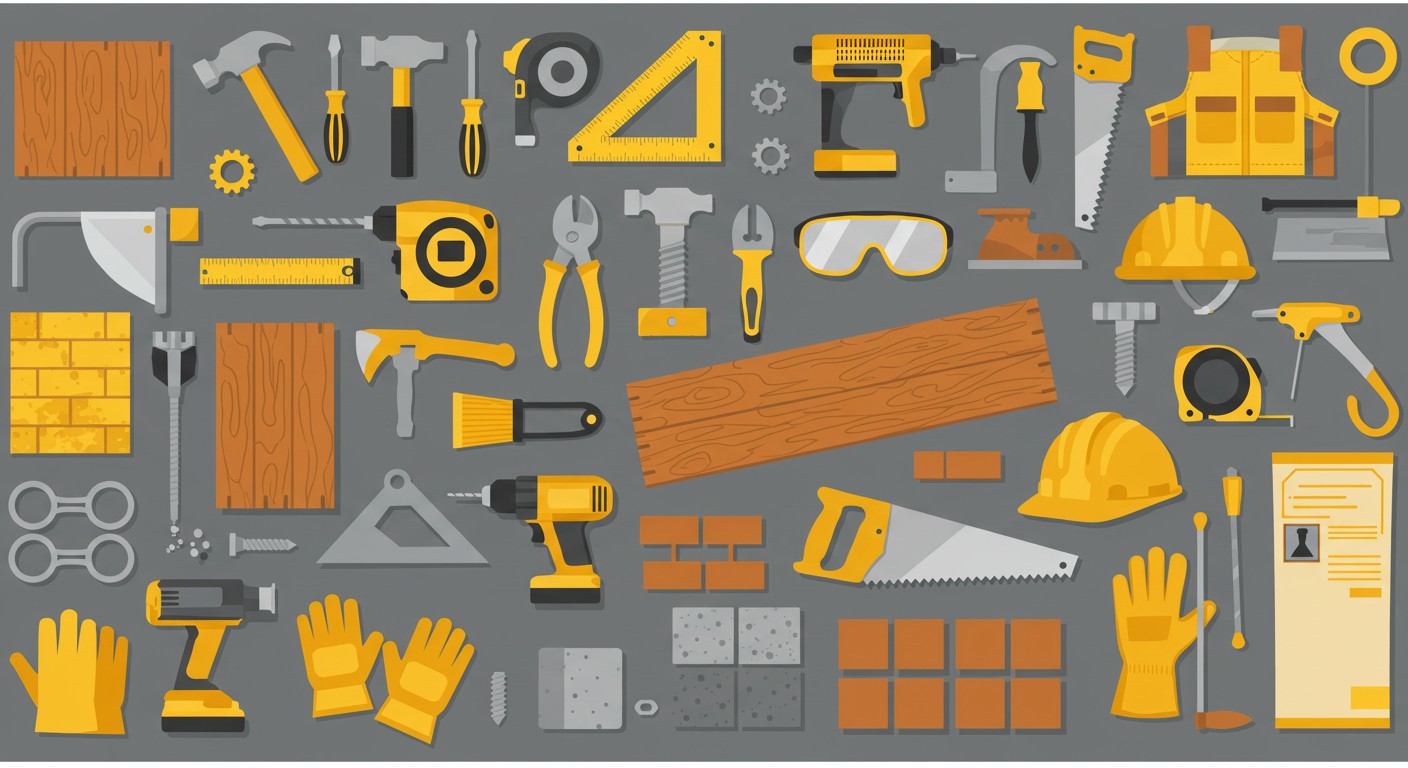 ilustracija: gradbeni materiali
