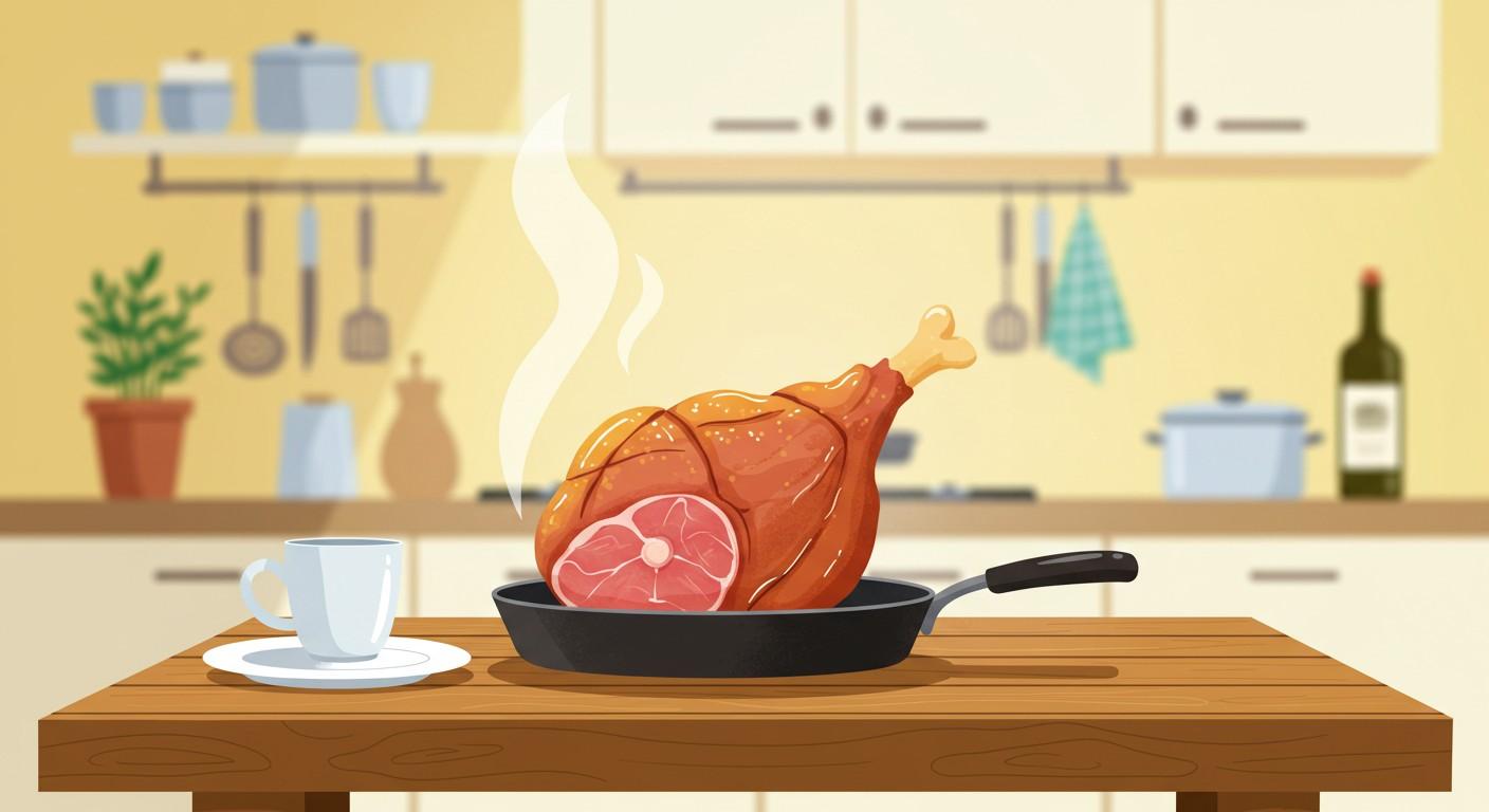illustration: a table for cooking ham