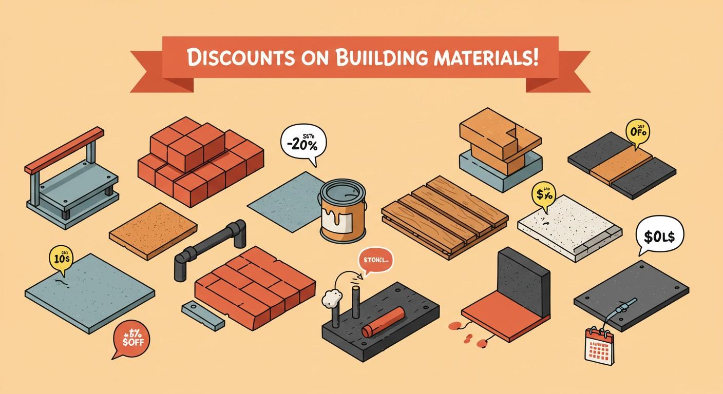 illustration: discounts on building materials